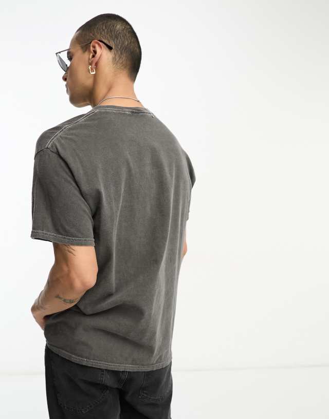 Reclaimed Vintage unisex Avengers licensed t-shirt in charcoal 0