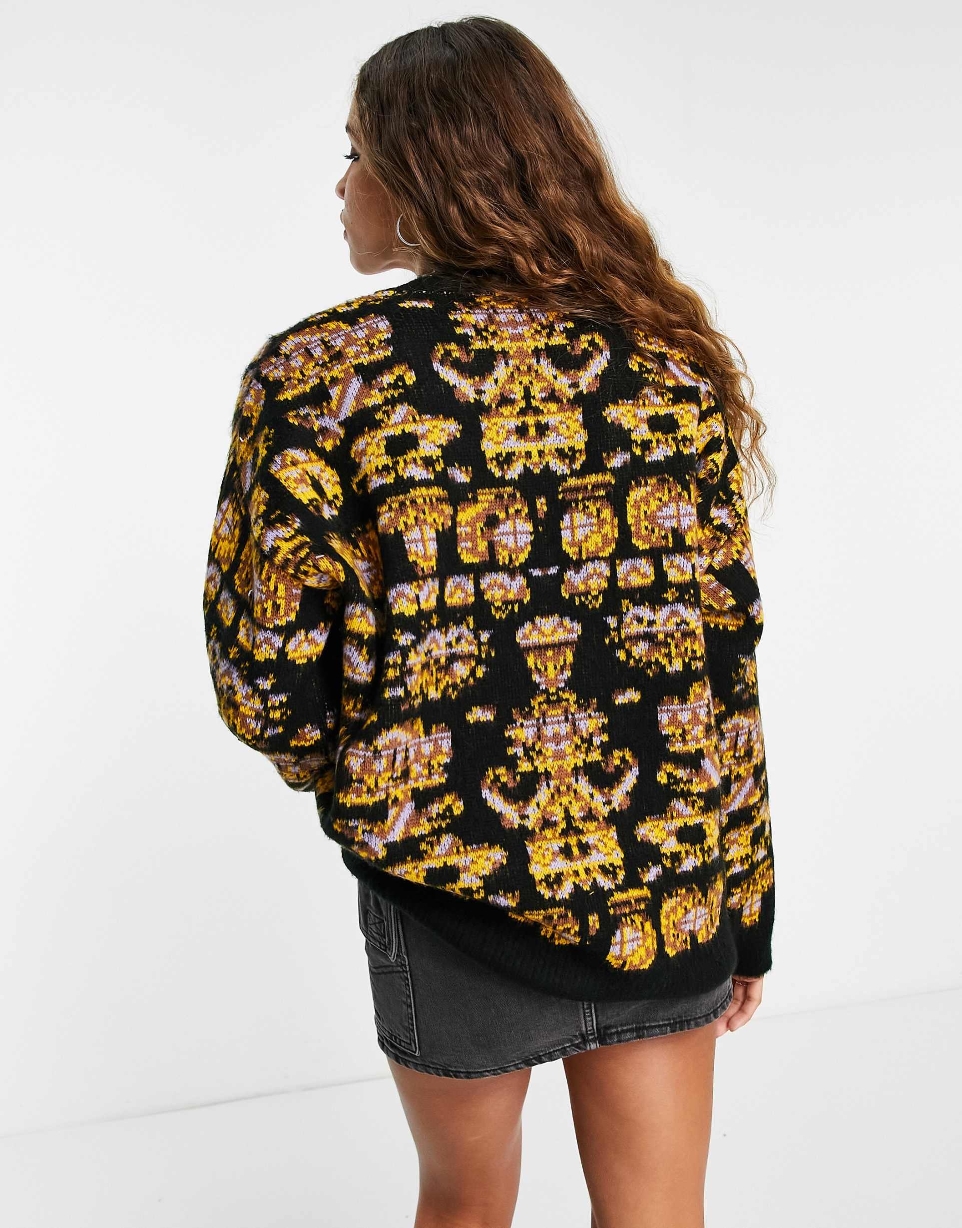 Reclaimed Vintage unisex aztec knitted jumper