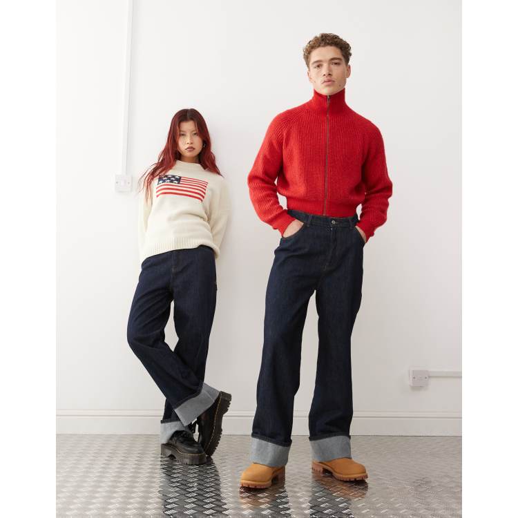 Vintage indigo raw hem jamie jeans on sale