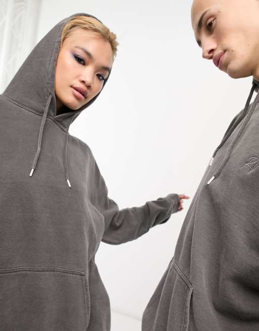 Reclaimed Vintage unisex basic hoodie in charcoal