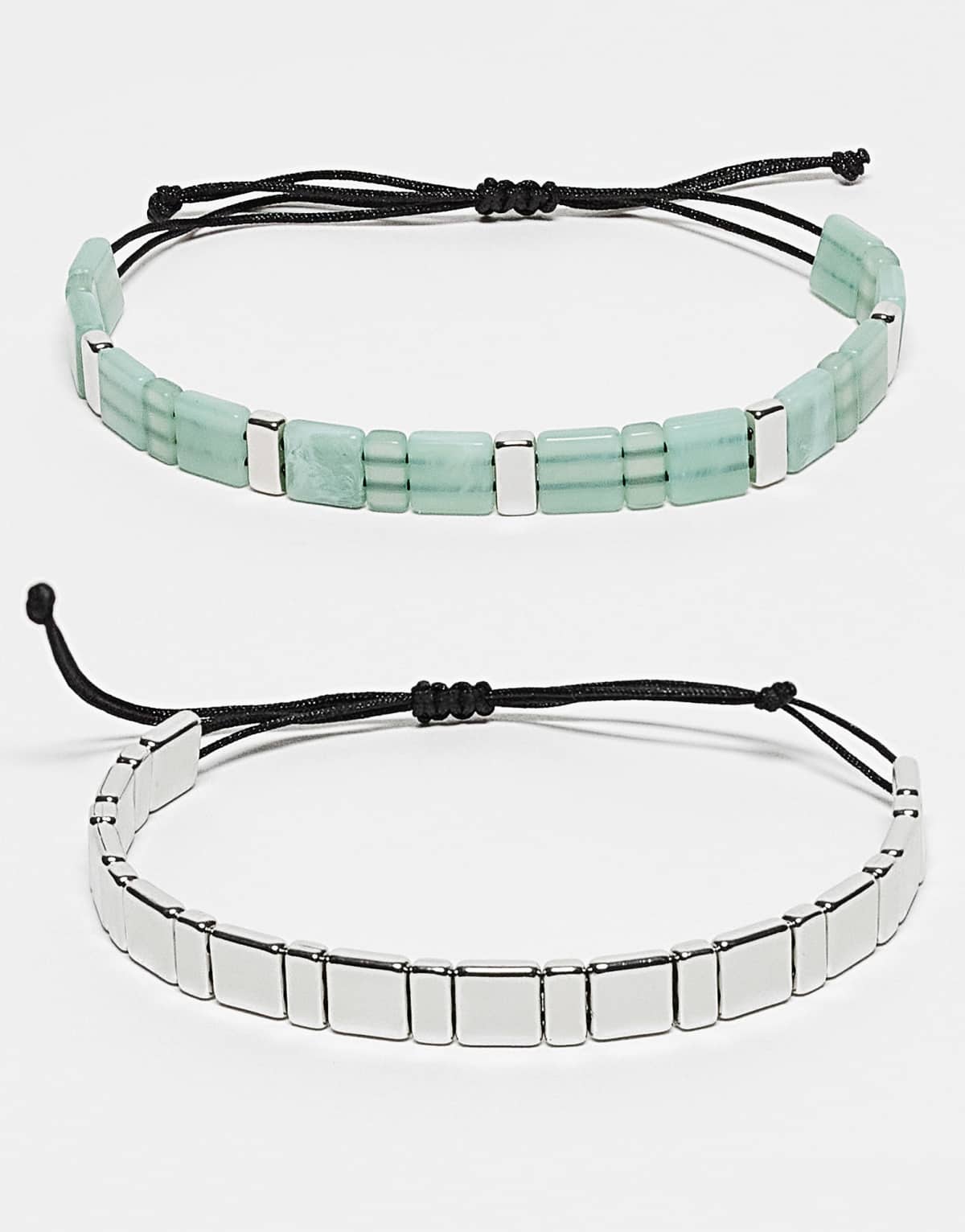 Reclaimed Vintage unisex beady bracelet 3 pack