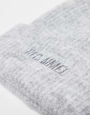 Reclaimed Vintage Unisex Beanie With Branding In Gray