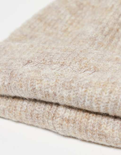 Reclaimed Vintage unisex beanie with branding in oatmeal, 2 of 3