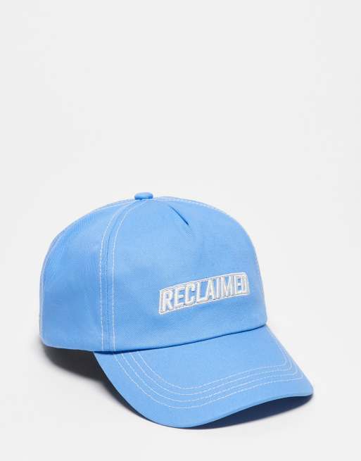 Reclaimed Vintage – Unisex – Blå keps med logga