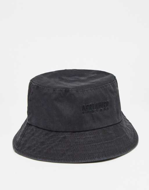 Reclaimed Vintage - Unisex-bøllehat i vasket sort
