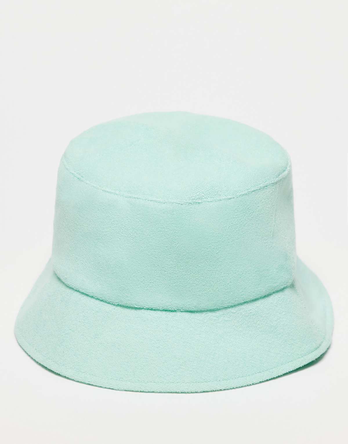 Reclaimed Vintage unisex bucket hat in mint green towelling