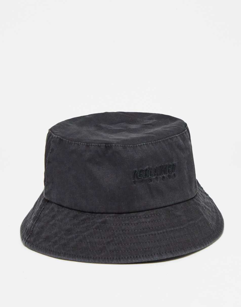 Reclaimed Vintage unisex bucket hat in washed black