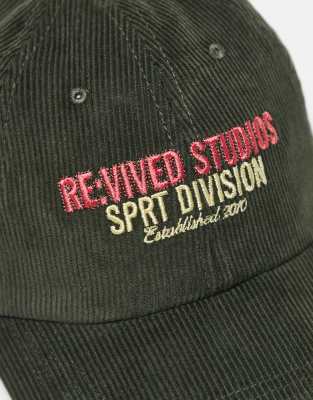 Reclaimed Vintage Unisex Cap With Branding In Green