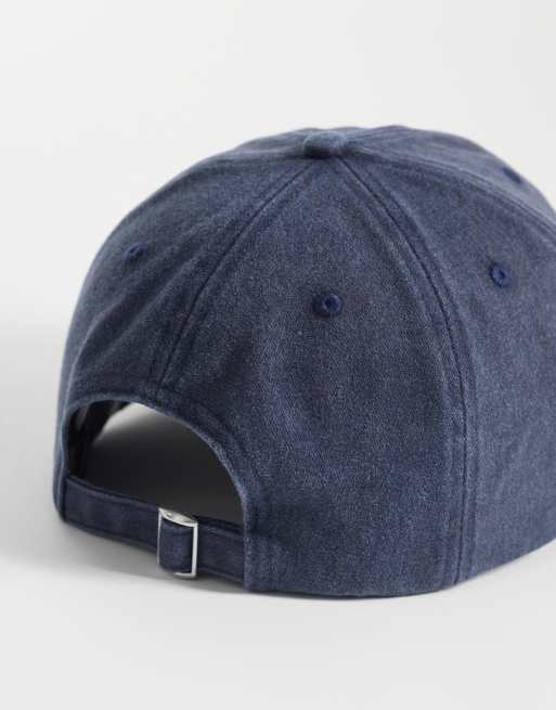 Reclaimed Vintage unisex cap with lemon and logo in washed blue, 3 of 3