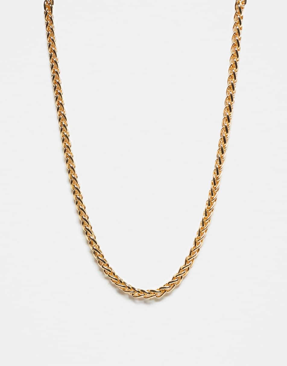 Reclaimed Vintage unisex chain necklace in gold