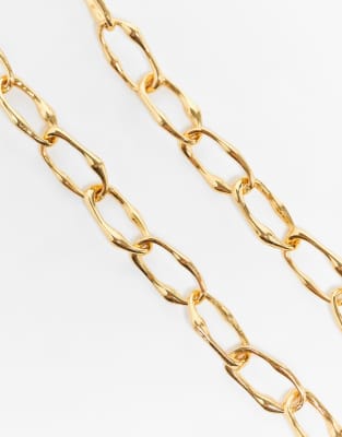 Reclaimed Vintage Unisex Chain Necklace In Gold