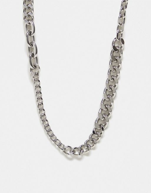 Reclaimed Vintage unisex chain necklace in stainless steel