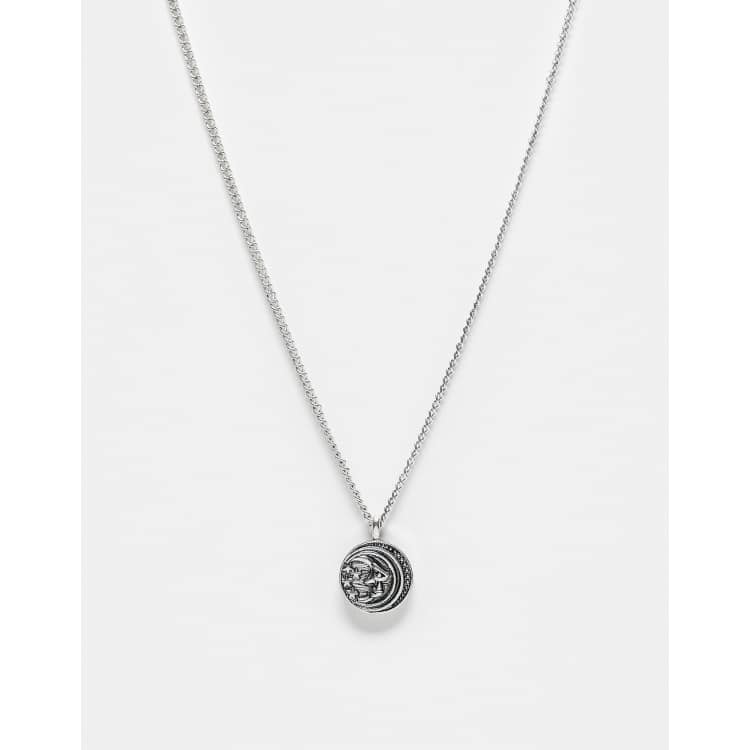 Reclaimed Vintage unisex chain necklace with pendant in