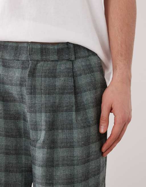 Reclaimed Vintage unisex check pants in grey and blue check (part of a set), 5 of 5