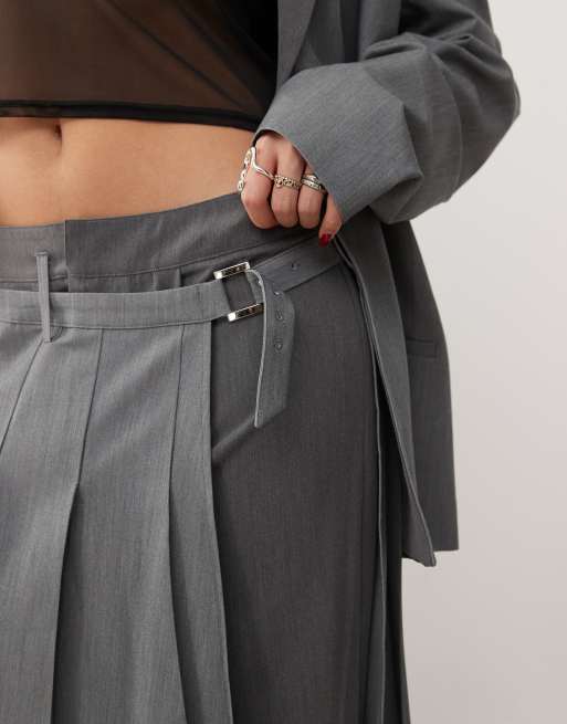 Reclaimed Vintage unisex contrast skirt pants
