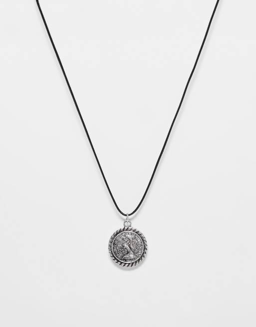 Silver penny necklace discount