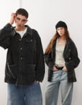 [Reclaimed Vintage] Reclaimed Vintage unisex cord shirt in black-Blue XS BLACK
