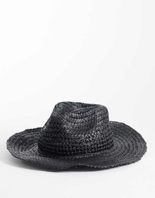 Reclaimed Vintage – Unisex-Cowboyhut in Schwarz