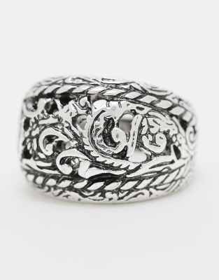 Reclaimed Vintage Unisex Cutwork Ring