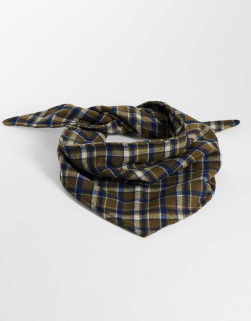 Reclaimed Vintage unisex driehoekssjaal met ruit, 1 van 3