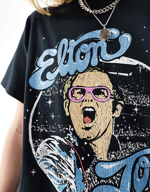 Reclaimed Vintage unisex Elton John licensed T-shirt in Reclaimed Vintage unisex Elton John licensed T-shirt in