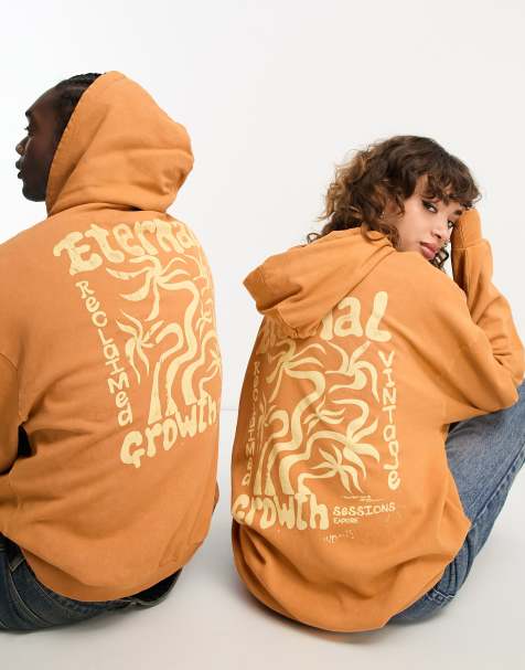 Mens orange designer hoodie sales