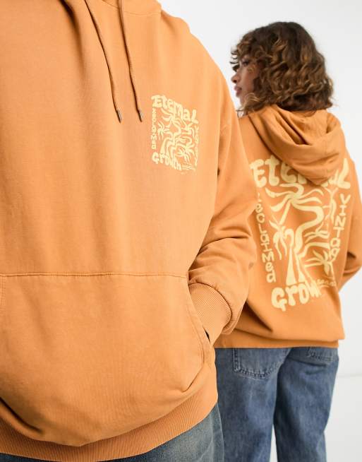 Orange 2025 thrasher hoodie
