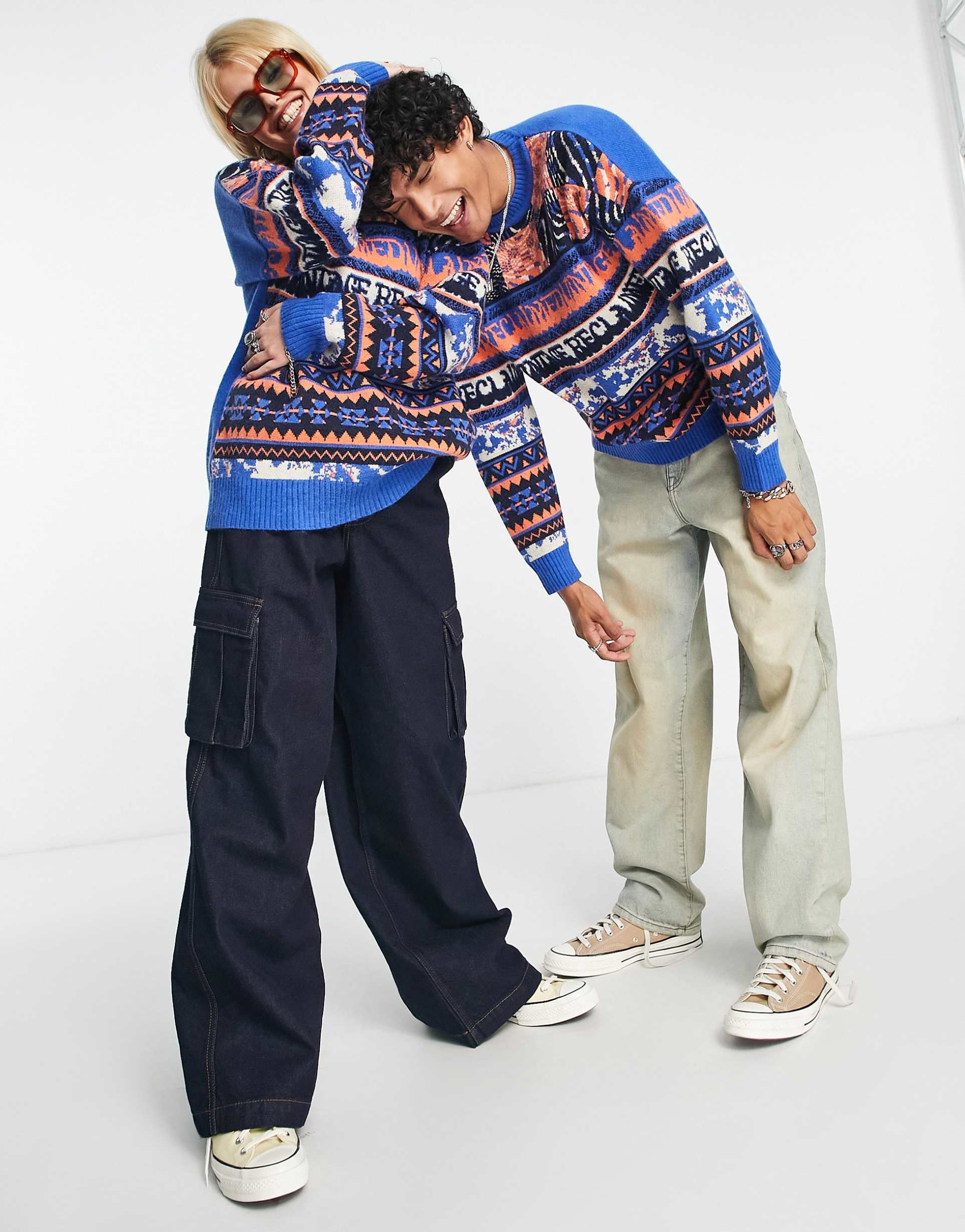 Reclaimed Vintage unisex fairisle jumper