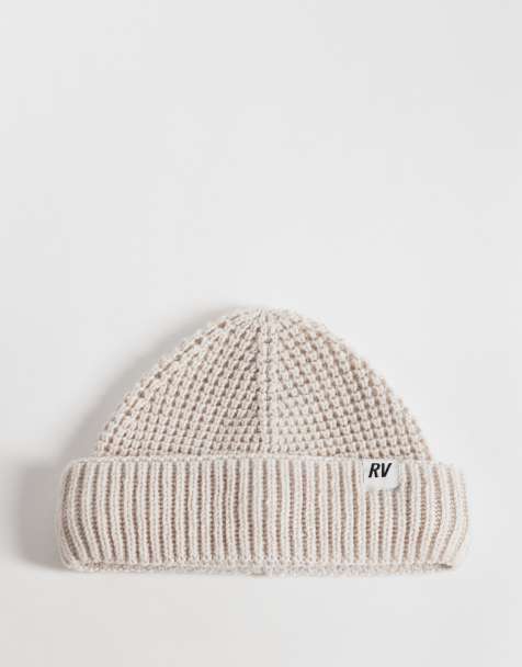 Reclaimed Vintage unisex fisherman beanie in neutral - view 1