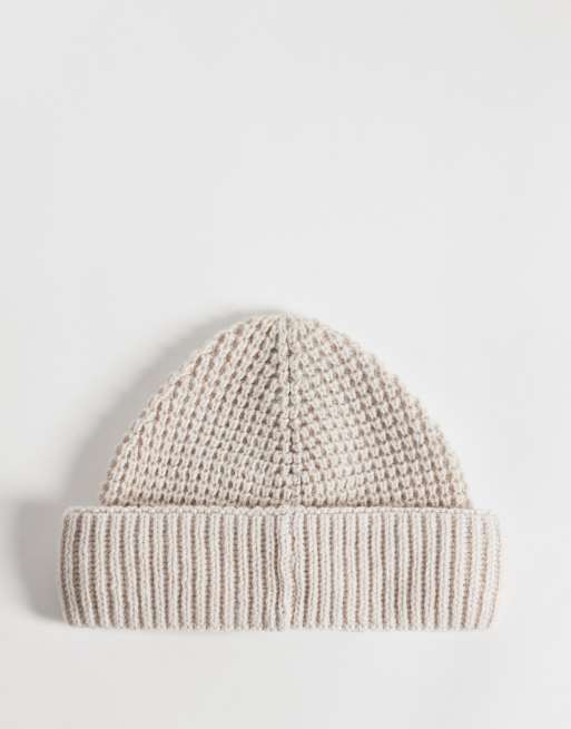 Reclaimed Vintage unisex fisherman beanie in neutral, 3 of 3