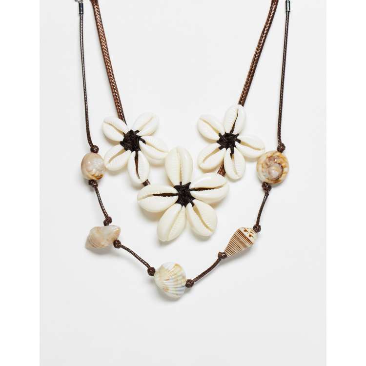 Asos shell necklace store