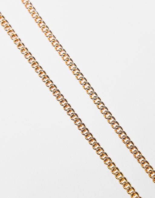 Reclaimed Vintage unisex gold chain with sunshine pendant, 2 of 4