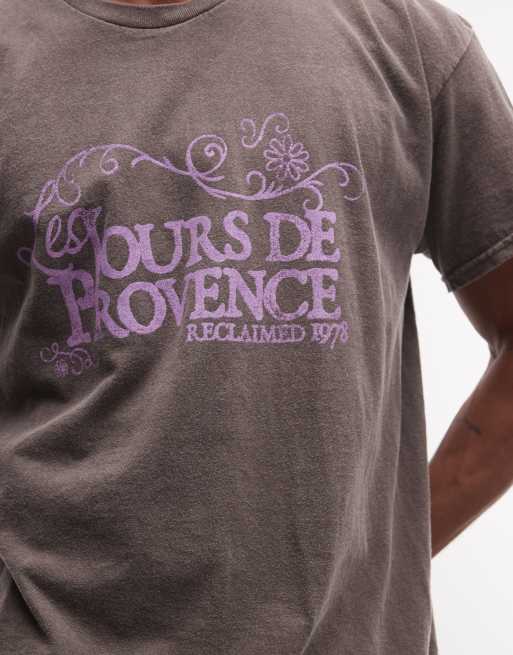 Reclaimed Vintage Unisex graphic tee with summer print in chocolate, 4 of 4