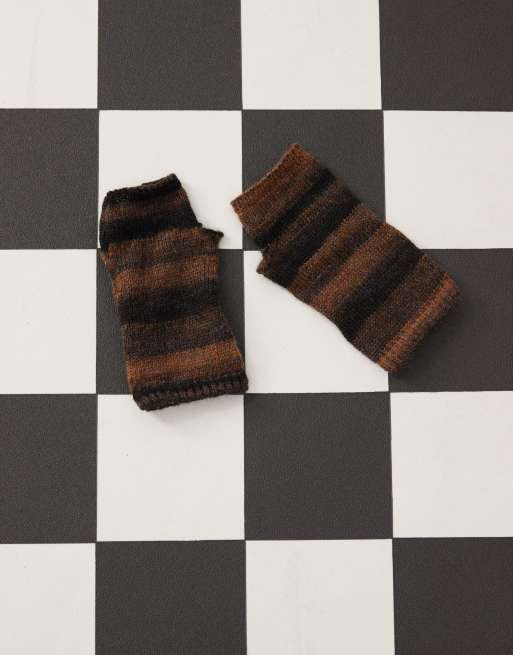 Reclaimed Vintage – Unisex – Handvärmare med tonade ränder, 3 av 4