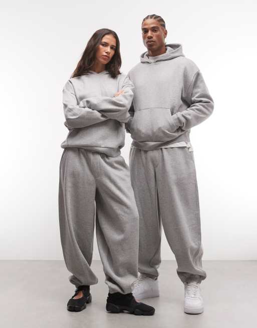 Reclaimed Vintage unisex heavyweight hoodie in grey marl, 2 of 4