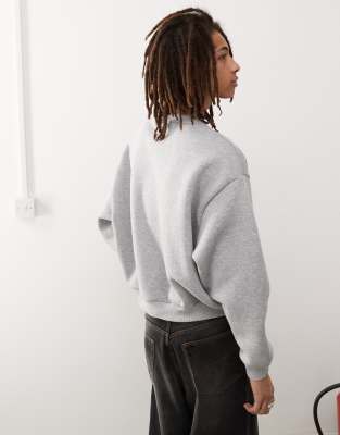 Reclaimed Vintage unisex heavyweight oversized boxy sweatshirt in grey marl