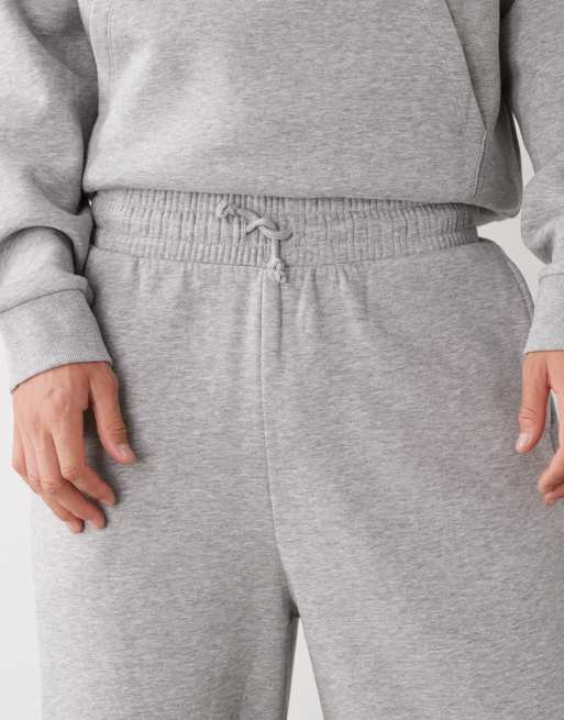 Reclaimed Vintage unisex heavyweight wide leg sweatpants in gray heather