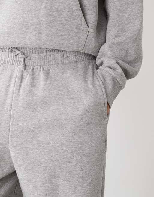 Reclaimed Vintage unisex heavyweight wide leg sweatpants in gray heather
