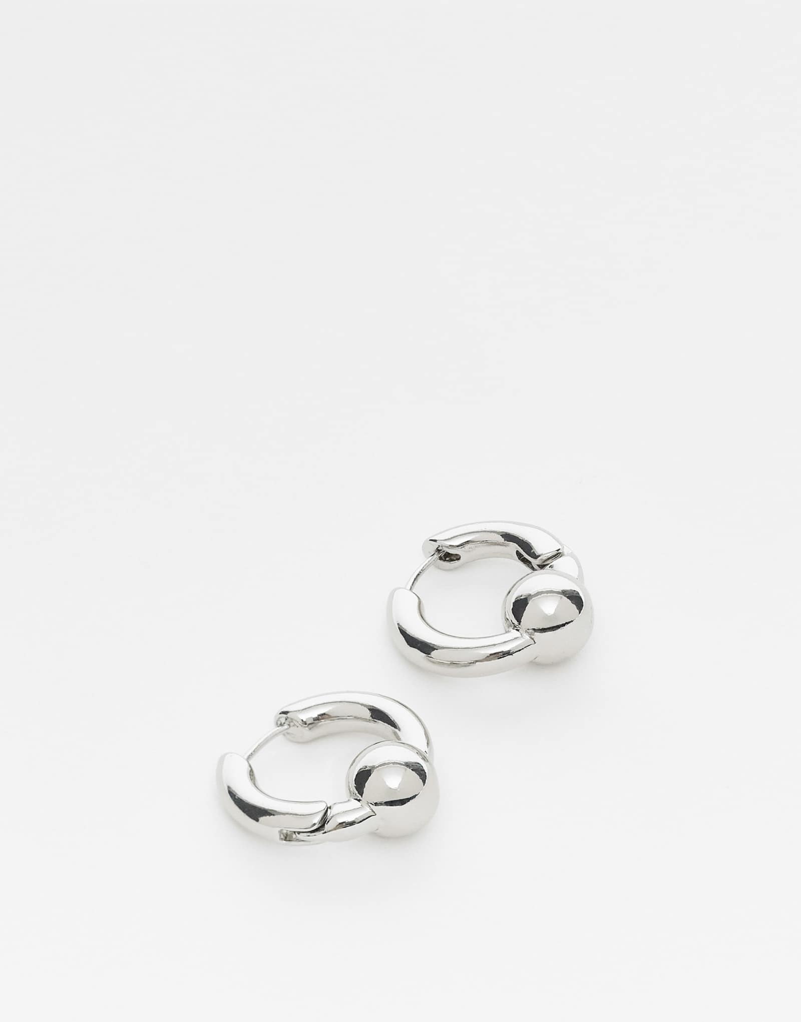 Восстановленные винтажные серьги-кольца унисекс из серебра