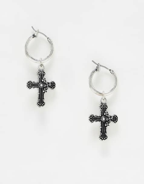 Men s Earrings Stud Hoop Diamond Earrings ASOS