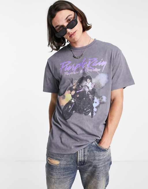 Reclaimed Vintage unisex inspired licensed Prince t-shirt in washed grey