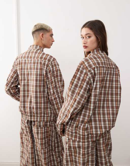 Reclaimed Vintage - Unisex - Jakke med ternet print - Del af sæt, 3 af 4