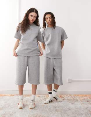 Reclaimed Vintage Unisex Jersey T-shirt In Gray