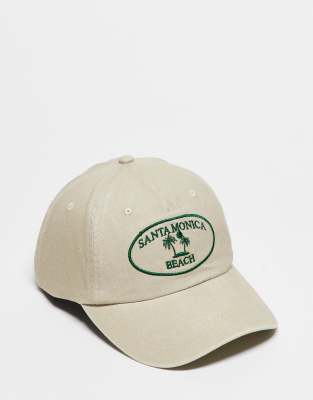 Reclaimed Vintage - Unisex-Kappe in verwaschenem Grün mit Logo