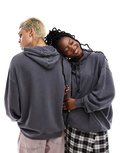 Reclaimed Vintage Unisex Kapuzenpullover in verwaschenem
