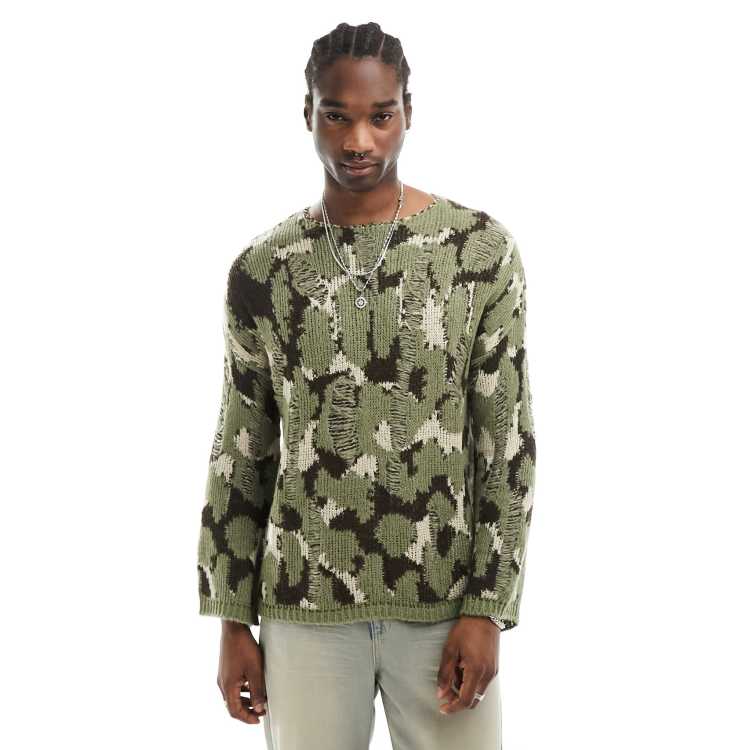 Mens animal store print jumper