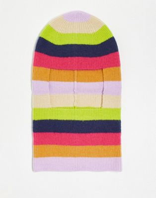 Reclaimed Vintage unisex knitted balaclava in multi