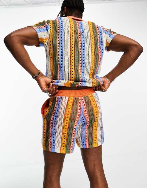 Vintage hotsell striped shorts