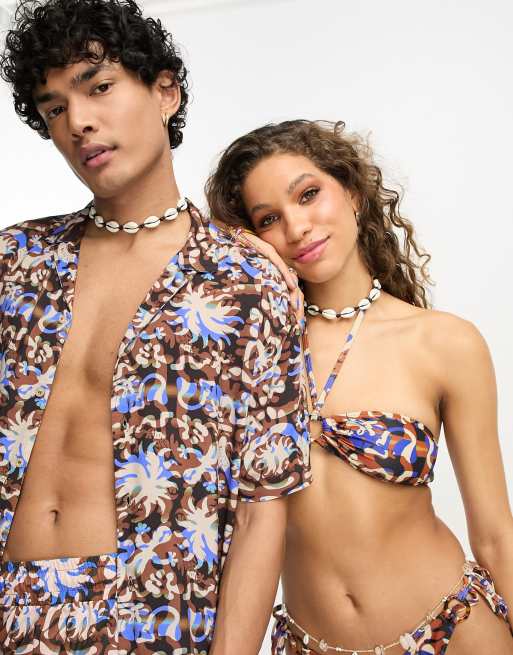 Reclaimed Vintage – Unisex – Kordel-Halskette mit Muschelanhänger, 4 von 4