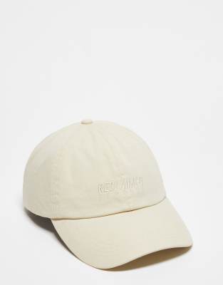 Reclaimed Vintage unisex logo cap in ecru 